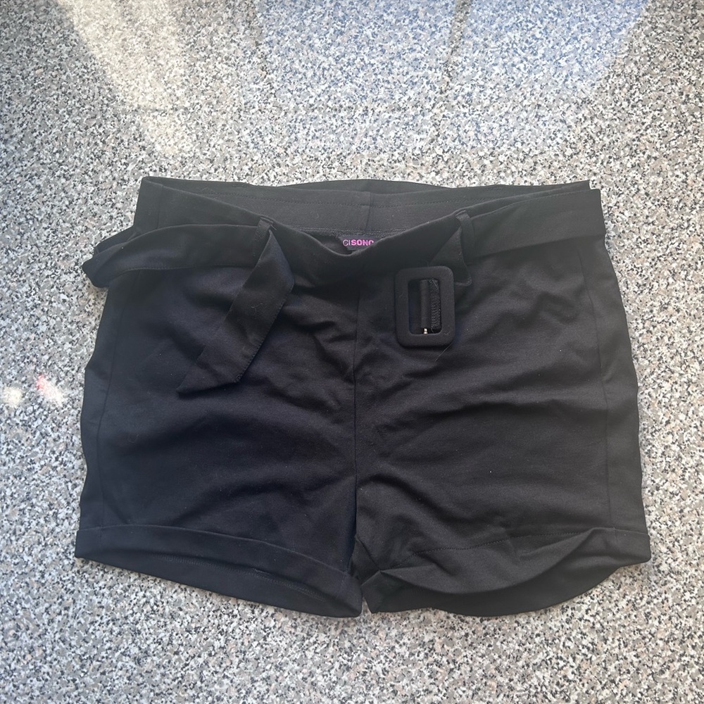 High Waisted Cotton Shorts